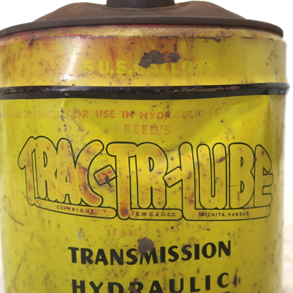 TRAC-TR-LUBE ビンテージ オイル缶