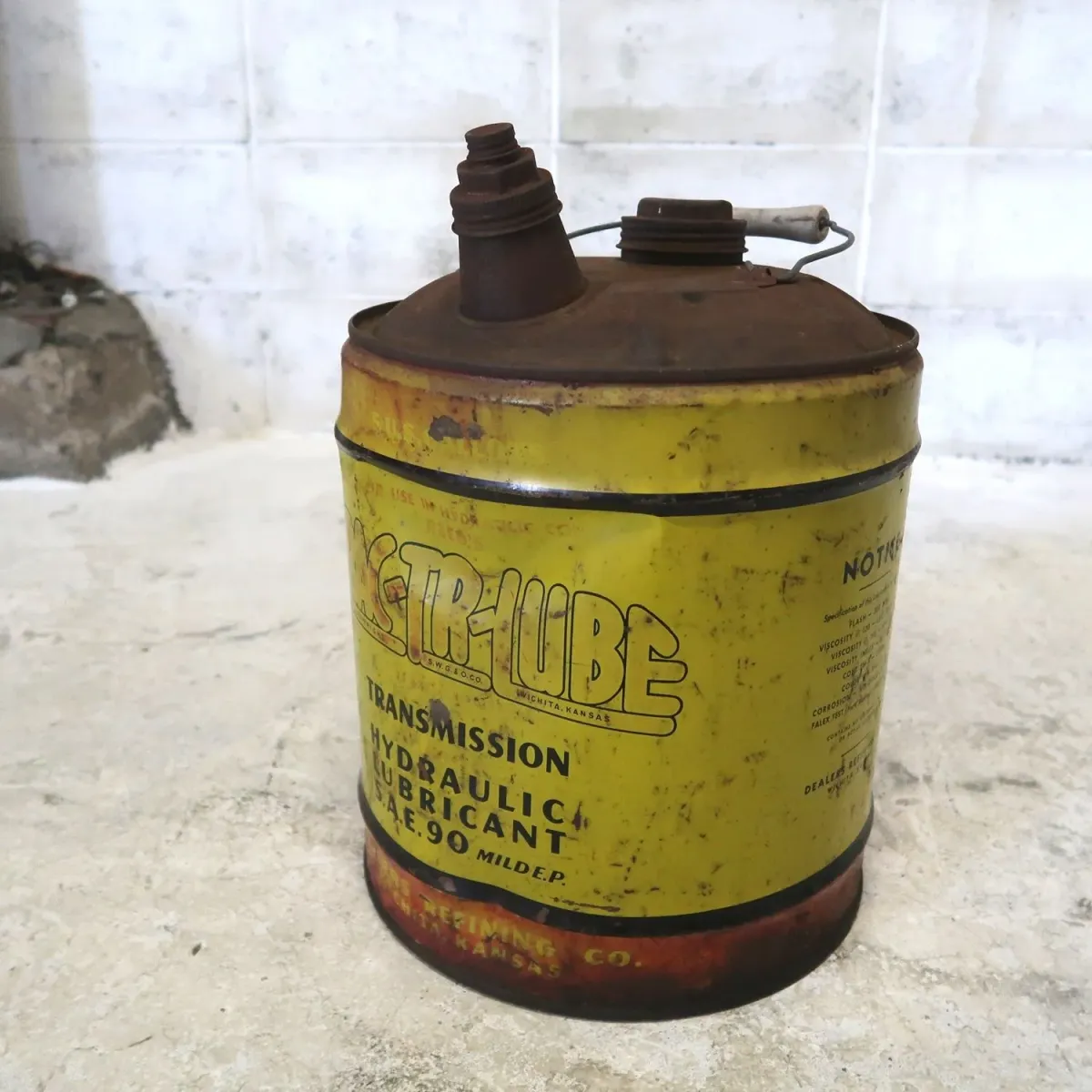 TRAC-TR-LUBE ビンテージ オイル缶