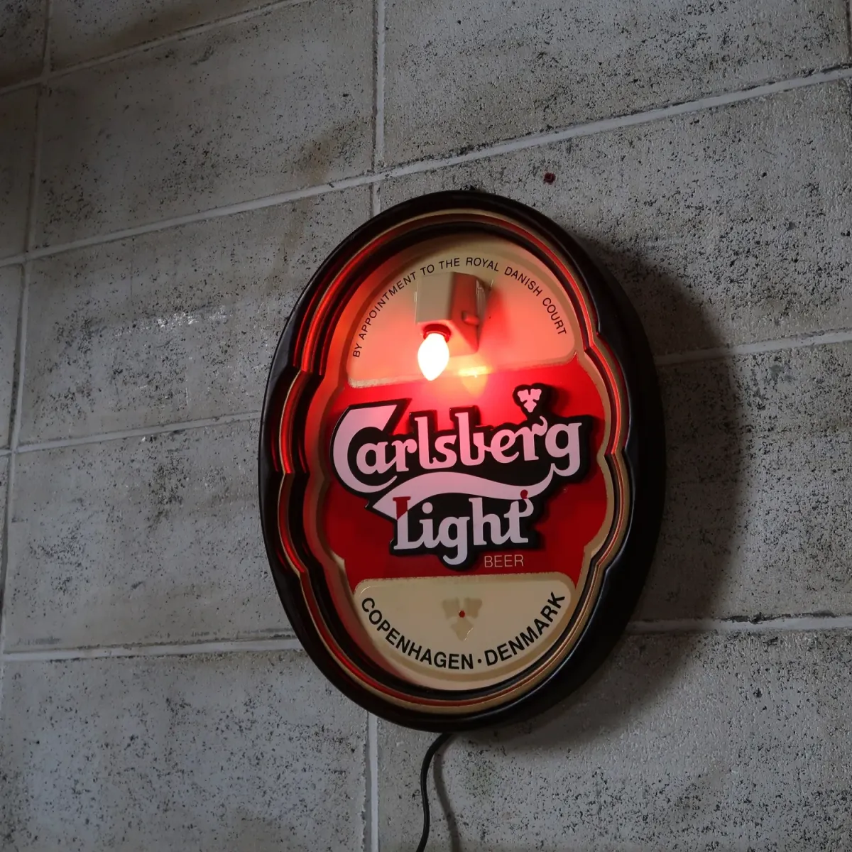 Carlsberg Light ビンテージ ライトサイン