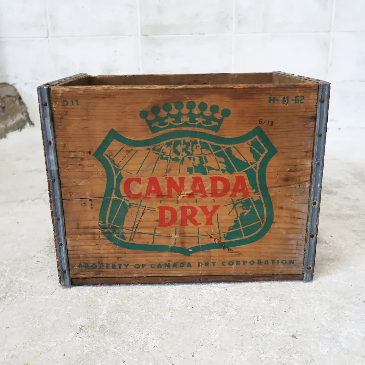 CANADA DRY ビンテージ ウッドボックス
