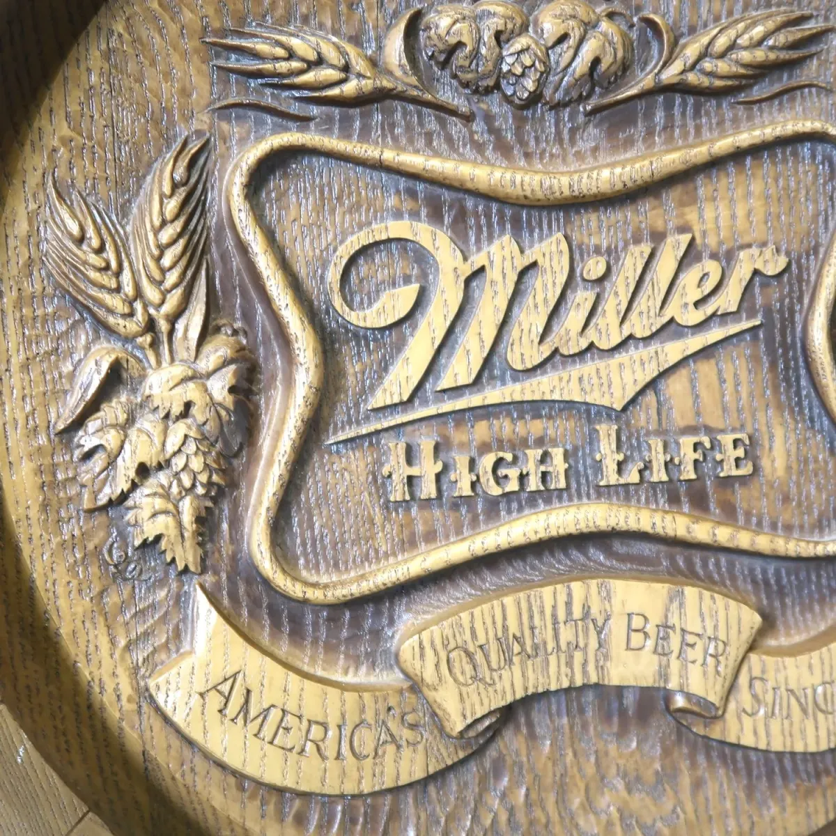 Miller HIGH LIFE ビンテージ 立体バレルサイン