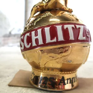 Schlitz ビンテージ セラミックボトル デキャンタ