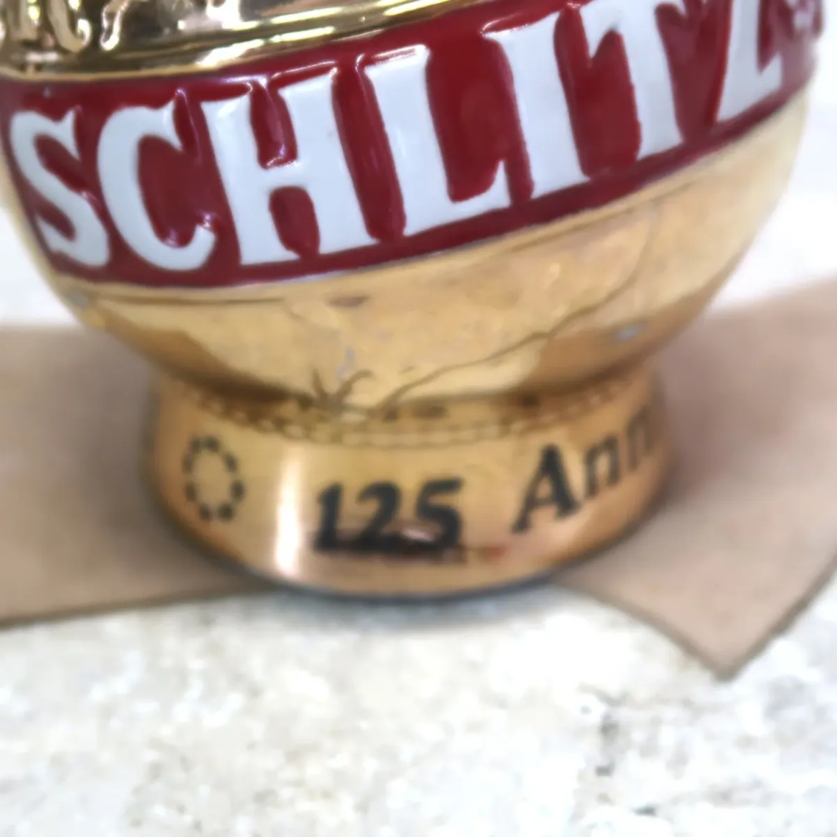 Schlitz ビンテージ セラミックボトル デキャンタ