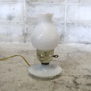 アンティーク ミルクガラス ホブネイルランプ