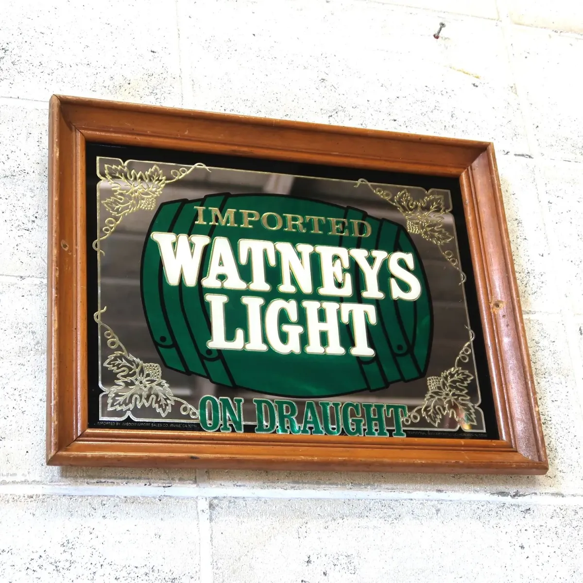 WATNEYS LIGHT ビンテージ パブミラー