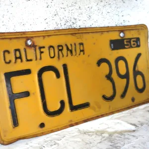 50's CALIFORNIA ビンテージ ナンバープレート