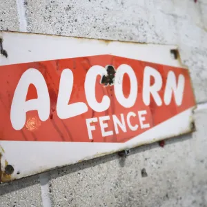 ALCORN FENCE ビンテージ ホーローサイン
