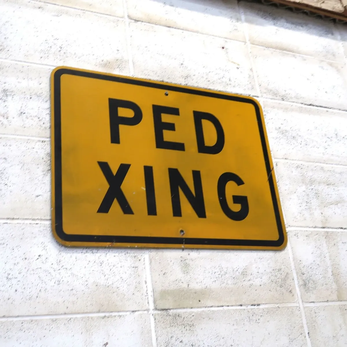 PED XING ビンテージ ロードサイン