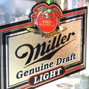 Miller LIGHT パブミラー