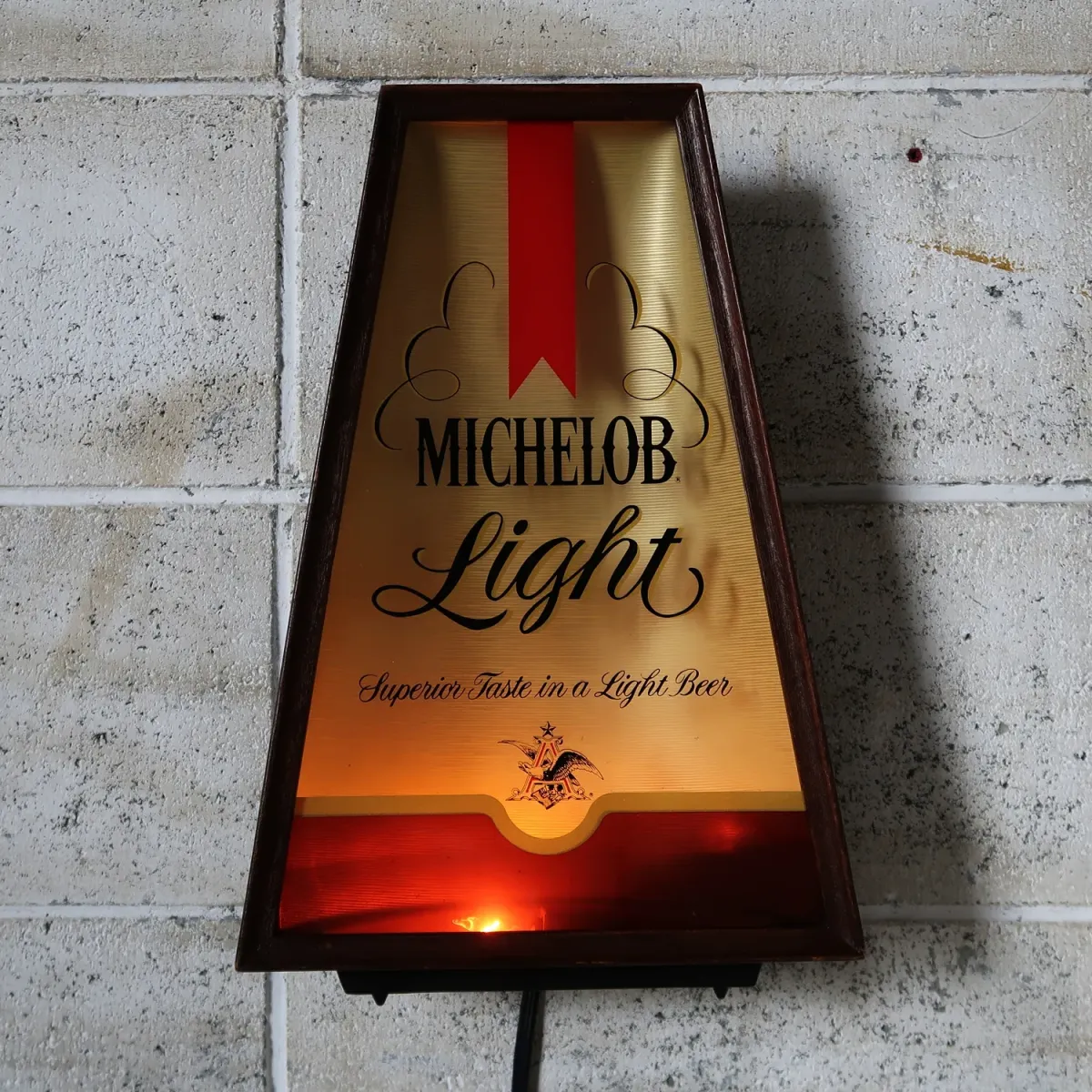 MICHELOB Light ビンテージ ライトサイン