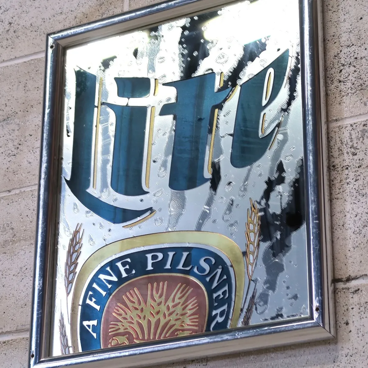 Miller Lite パブミラー