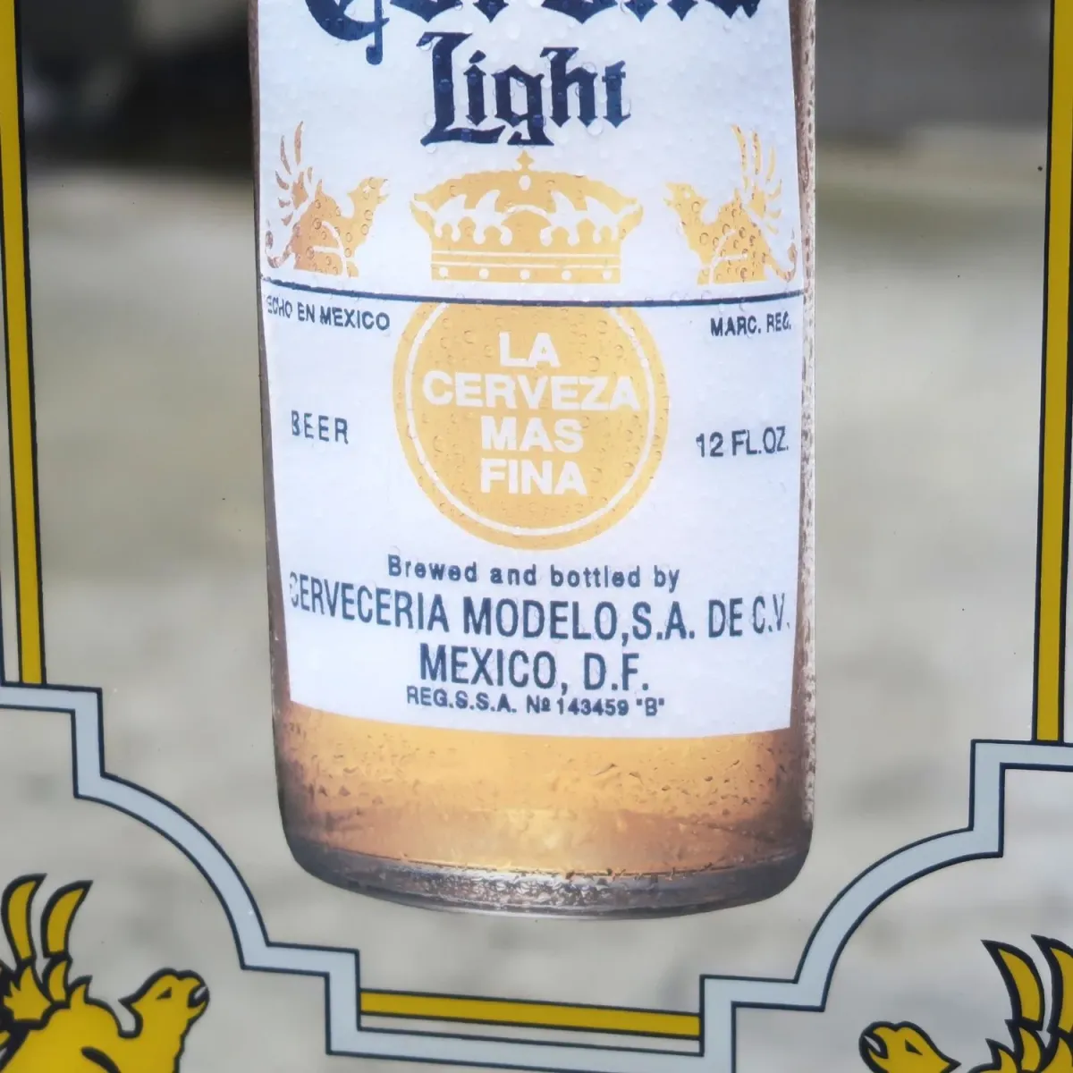 Corona Light ビンテージ パブミラー