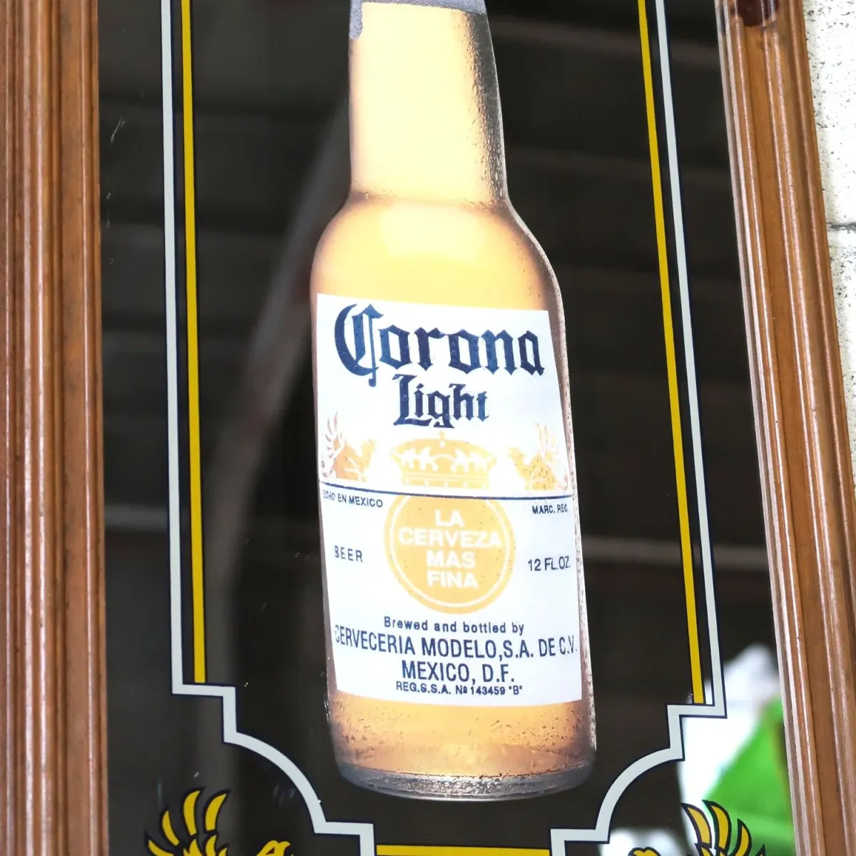 Corona Light ビンテージ パブミラー