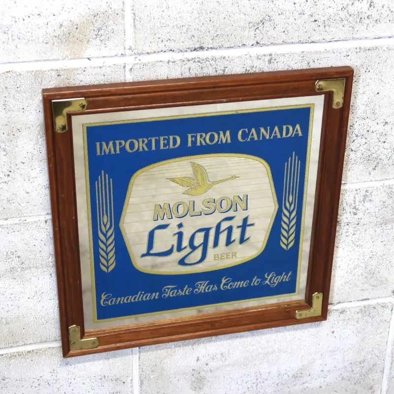 MOLSON Light ビンテージ パブミラー