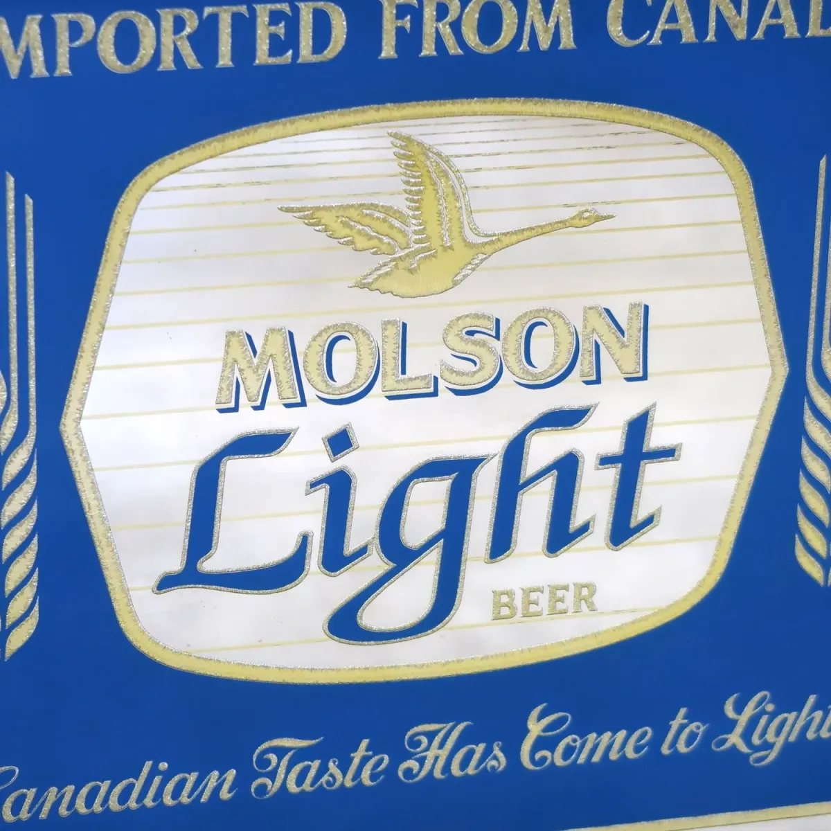 MOLSON Light ビンテージ パブミラー