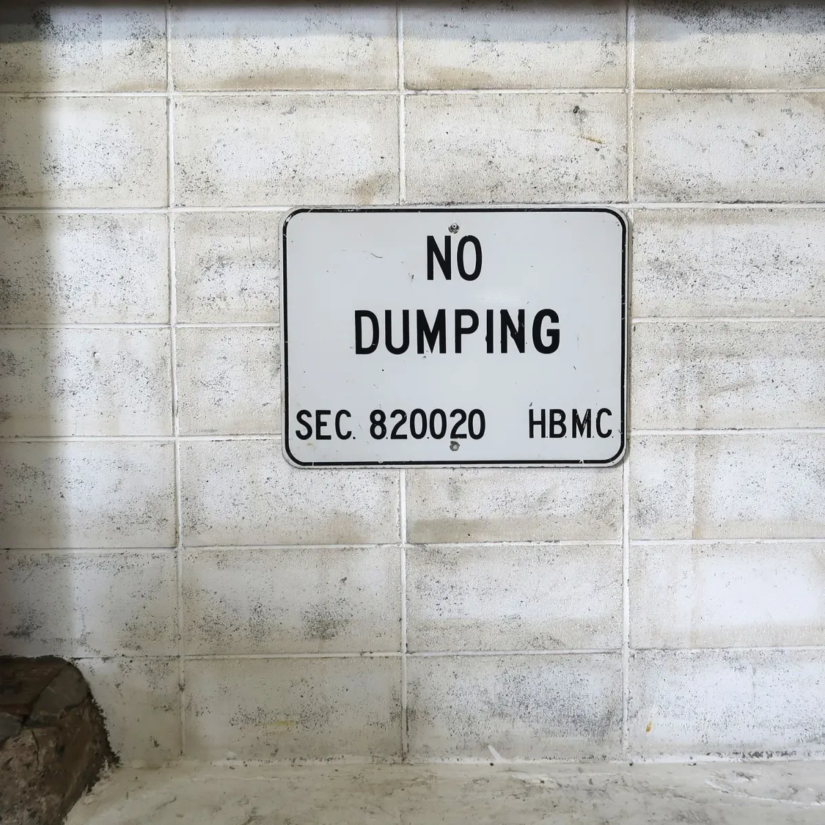 NO DUMPING ビンテージ メタルサイン