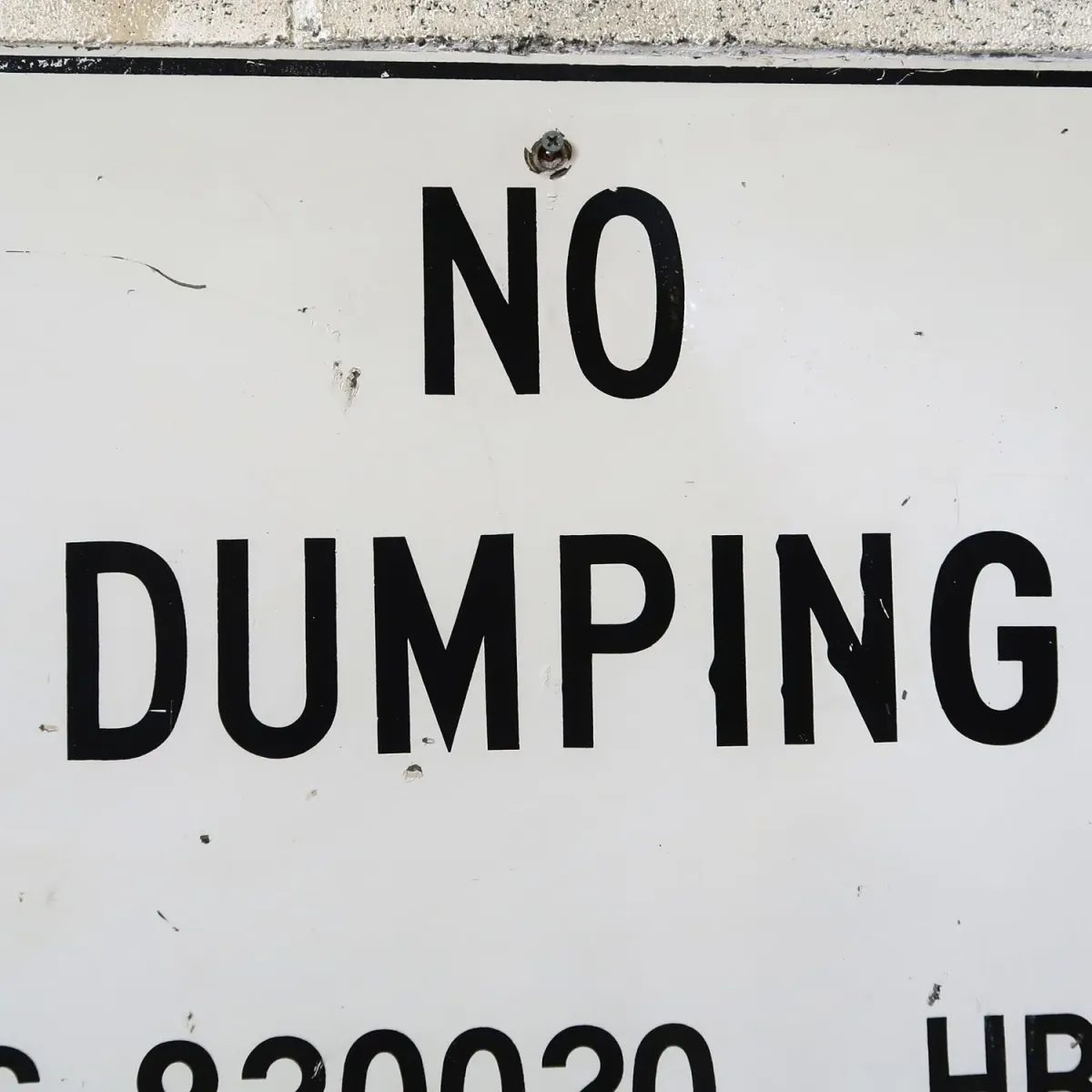 NO DUMPING ビンテージ メタルサイン