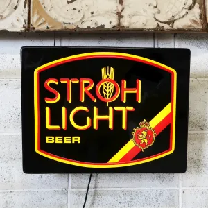 STROH LIGHT BEER ビンテージ ネオンデザイン ライトサイン