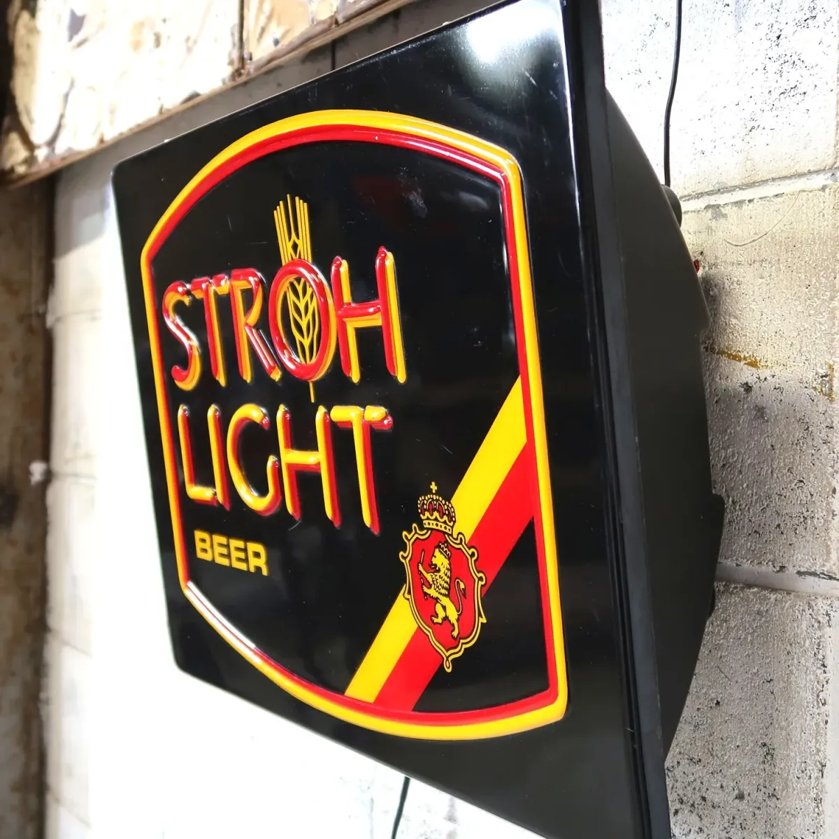 STROH LIGHT BEER ビンテージ ネオンデザイン ライトサイン