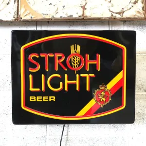 STROH LIGHT BEER ビンテージ ネオンデザイン ライトサイン