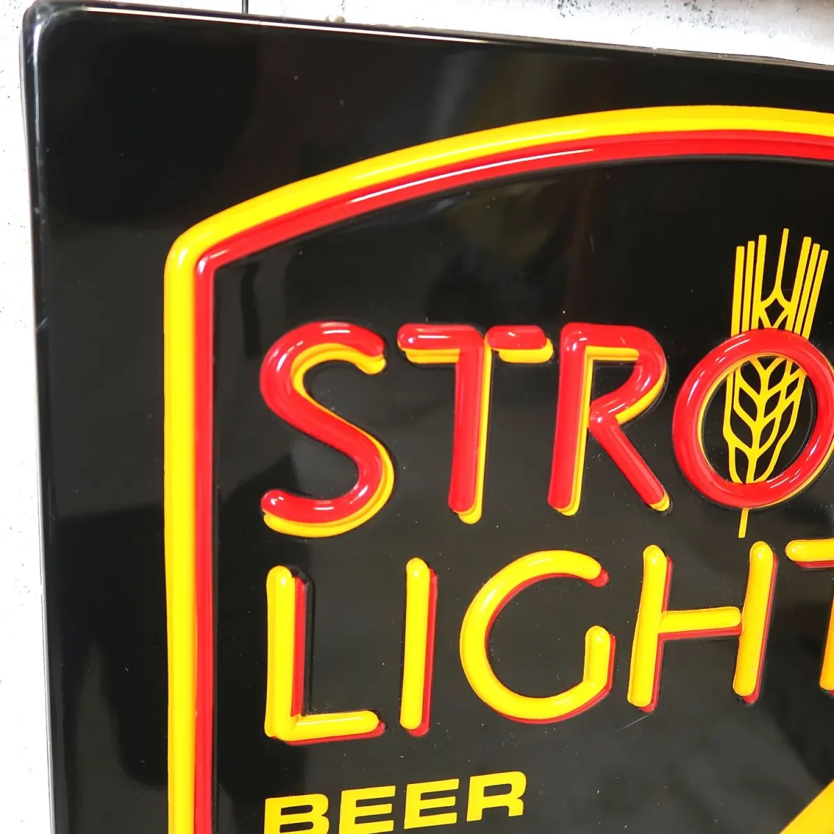 STROH LIGHT BEER ビンテージ ネオンデザイン ライトサイン