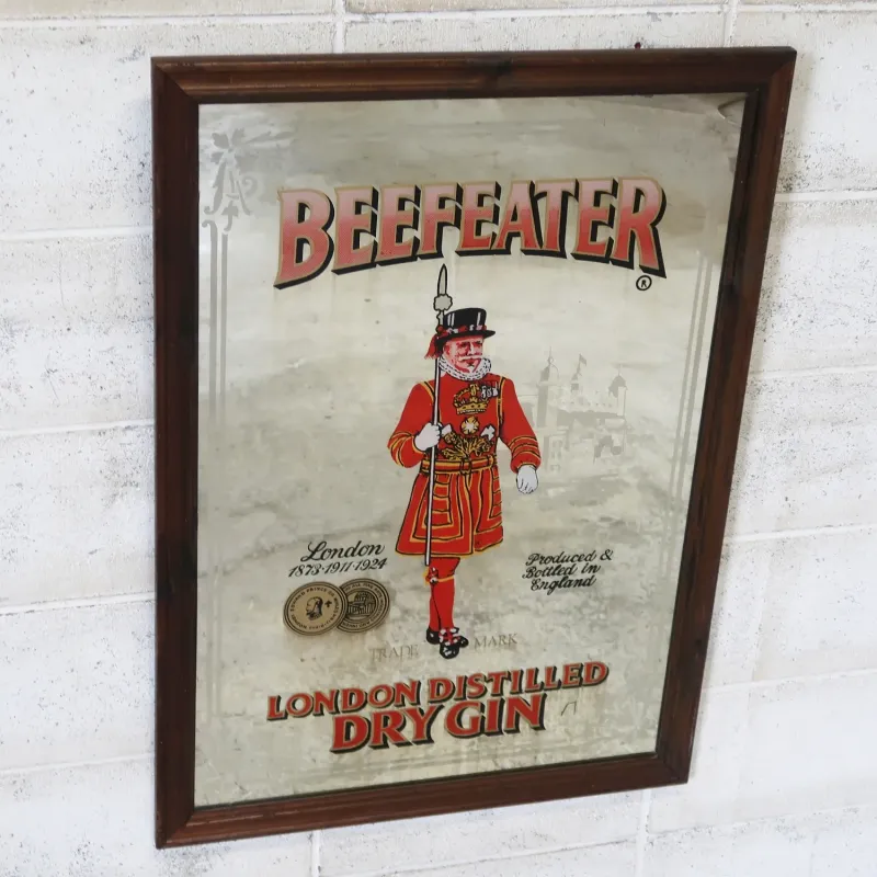 BEEFEATER ビンテージ 大型パブミラー