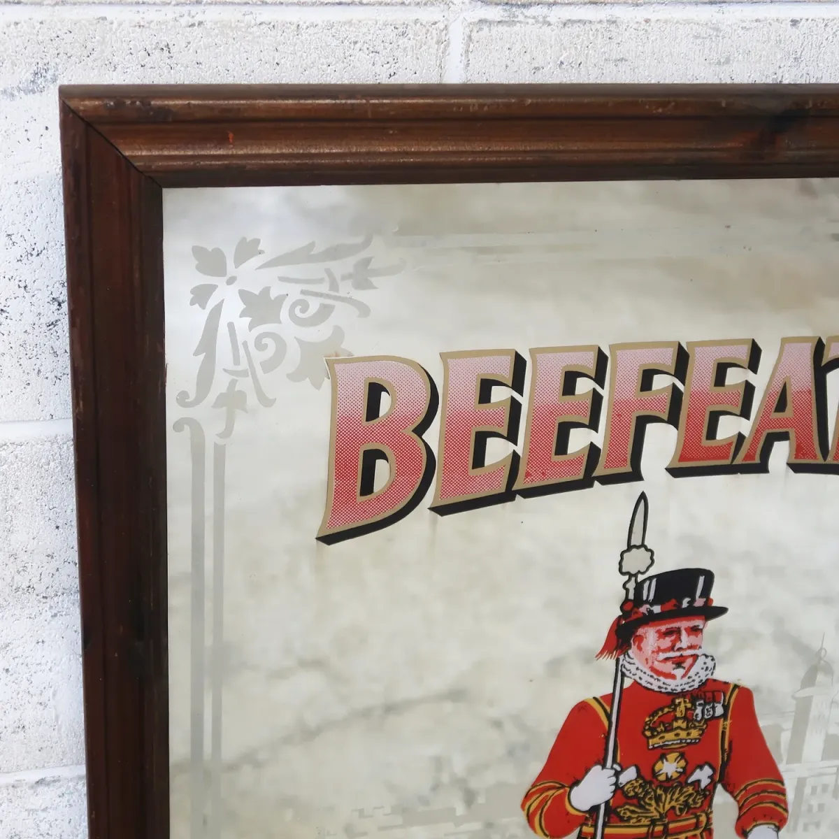 BEEFEATER ビンテージ 大型パブミラー