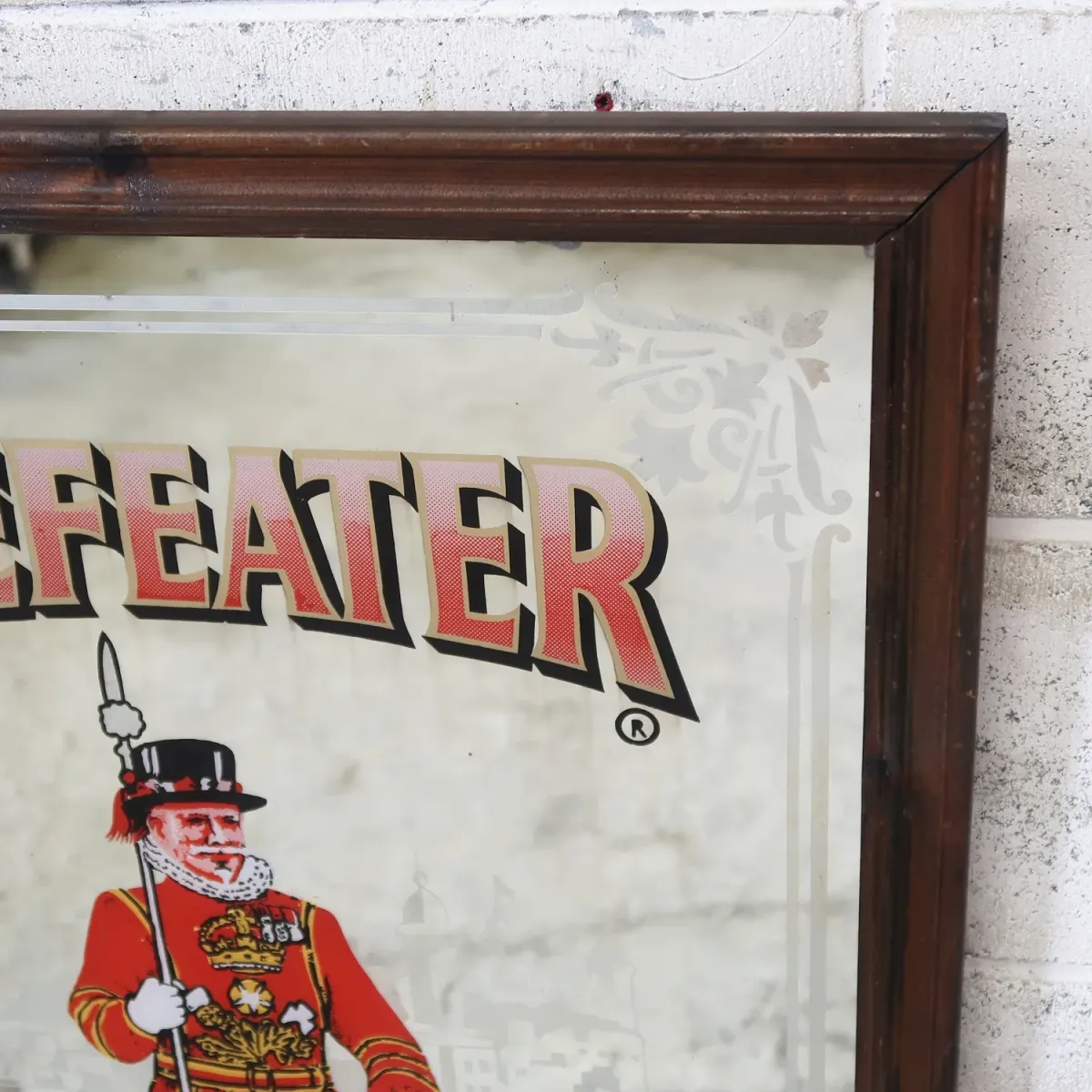 BEEFEATER ビンテージ 大型パブミラー