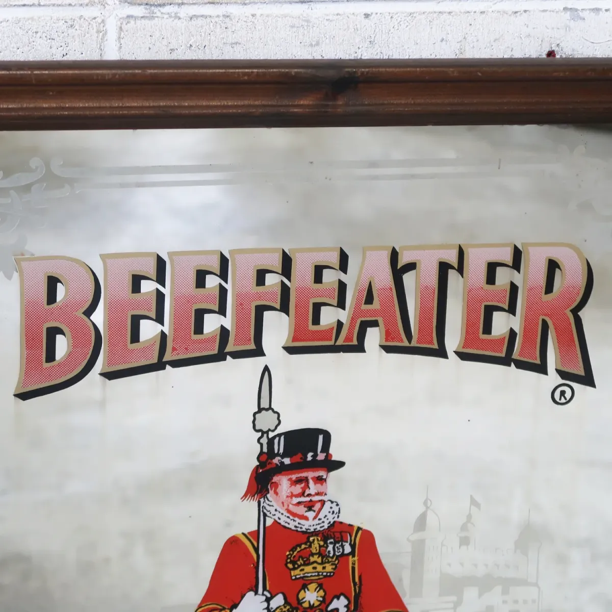 BEEFEATER ビンテージ 大型パブミラー