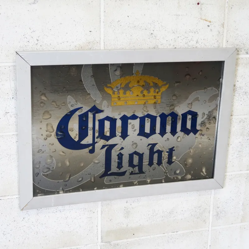 Corona Light ビンテージ パブミラー