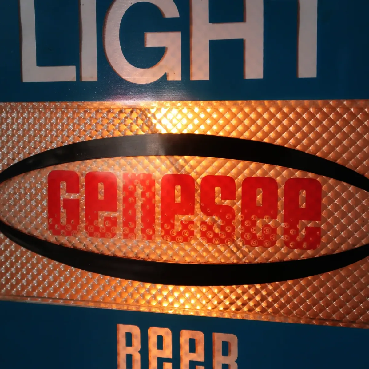 Genesee Beer LIGHT ビンテージ ライトサイン