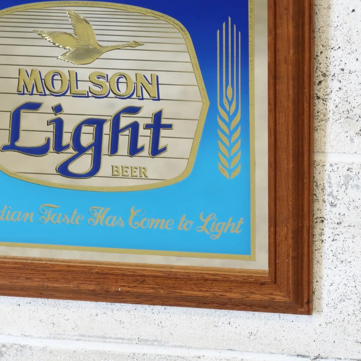 MOLSON Light ビンテージ パブミラー