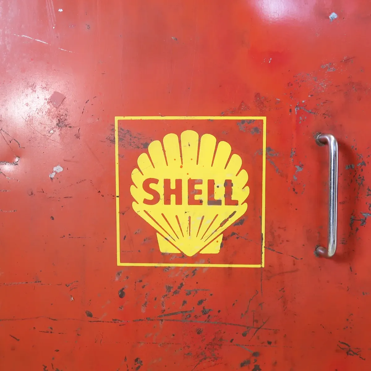 SHELL ビンテージ メタルキャビネット