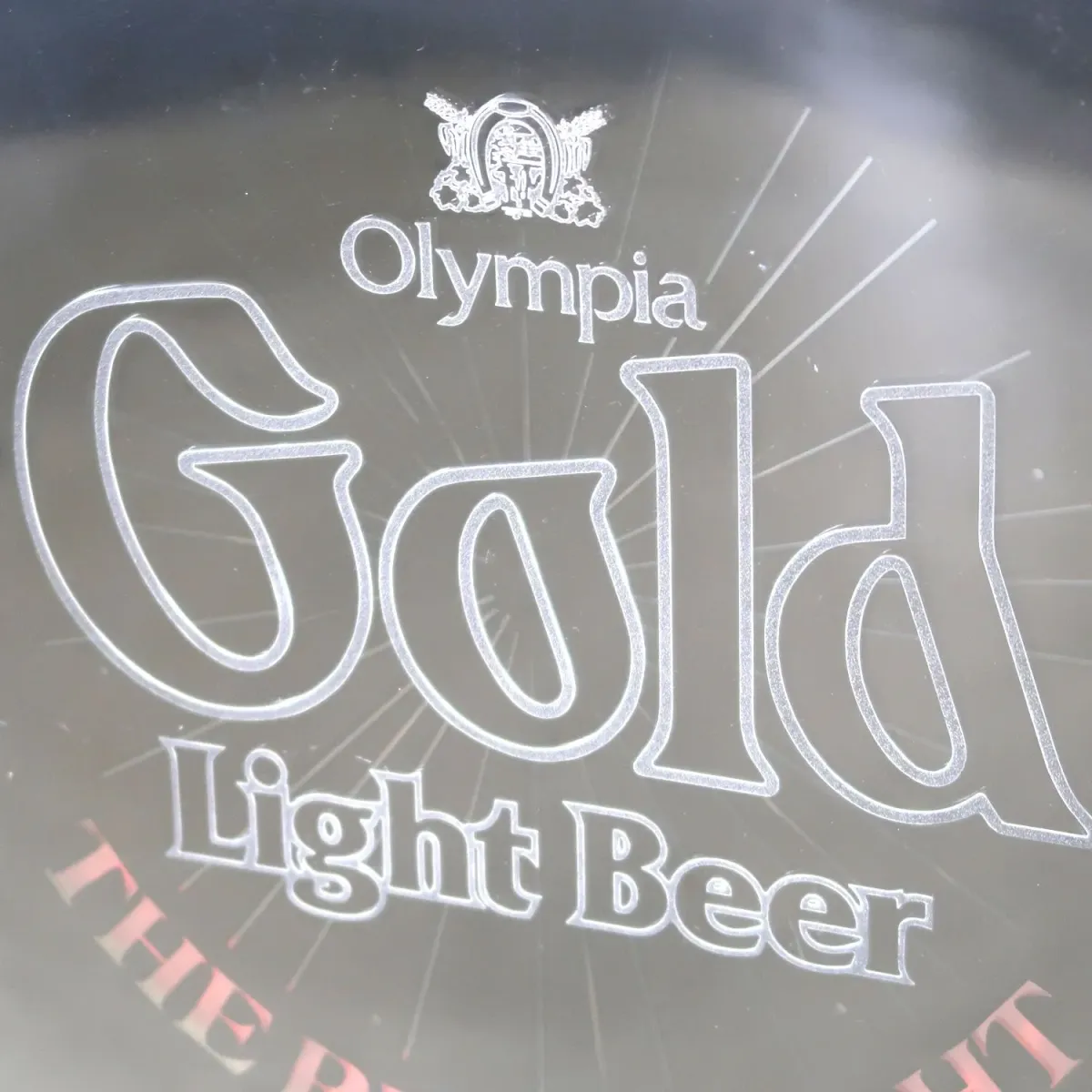 Olympia Gold Light Beer ビンテージ ライトサイン