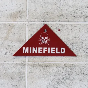 MINEFIELD メタルサイン