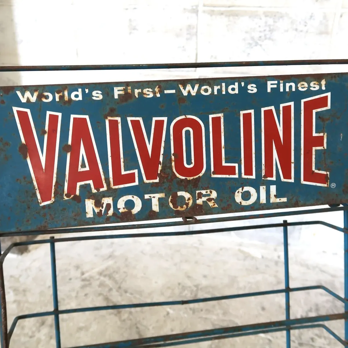 VALVOLINE ビンテージ ストアディスプレイ ワイヤーラック