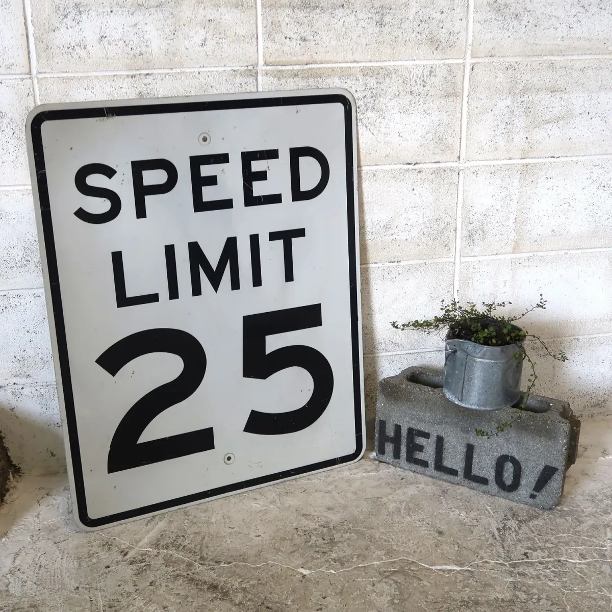 ロードサイン SPEED LIMIT 25