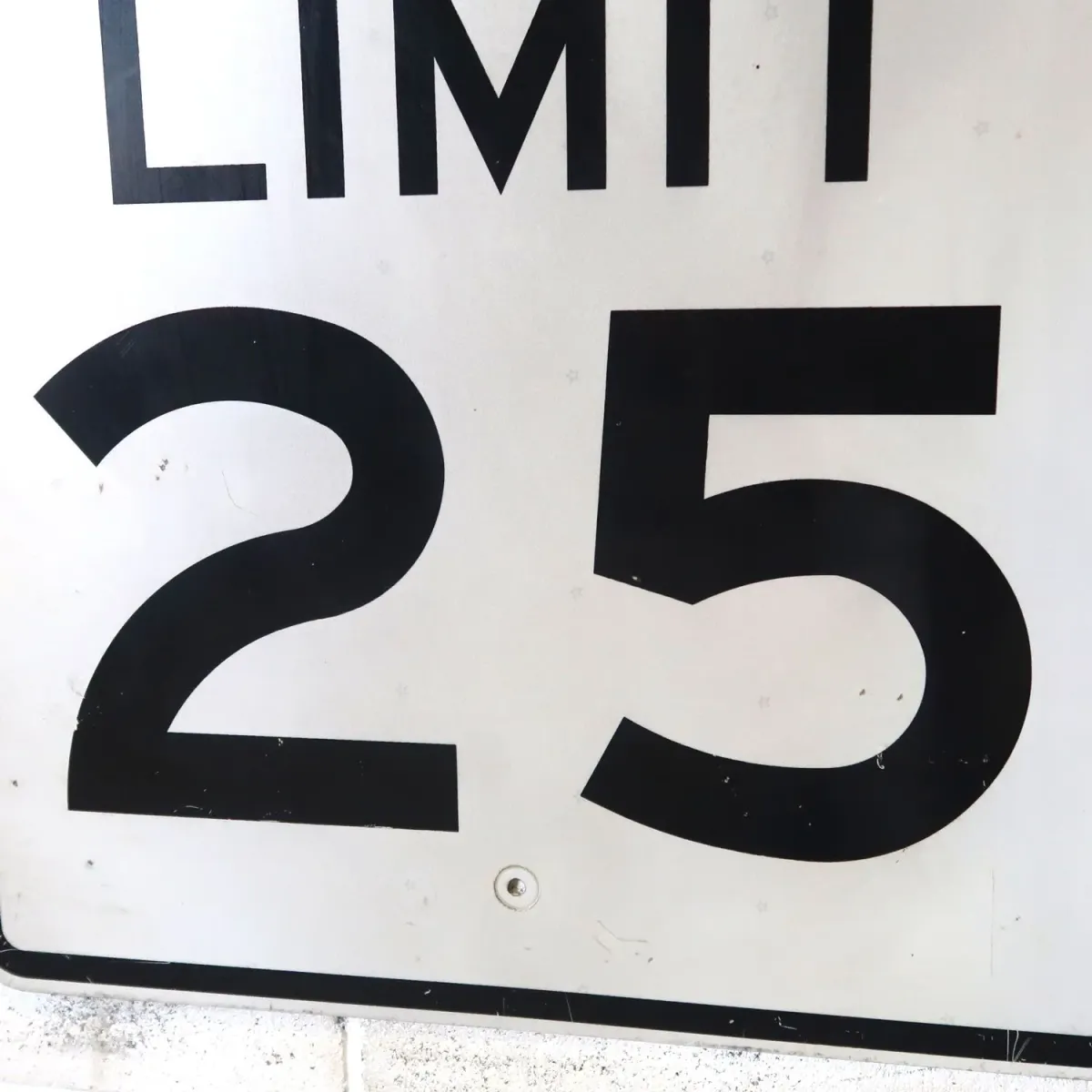 ロードサイン SPEED LIMIT 25