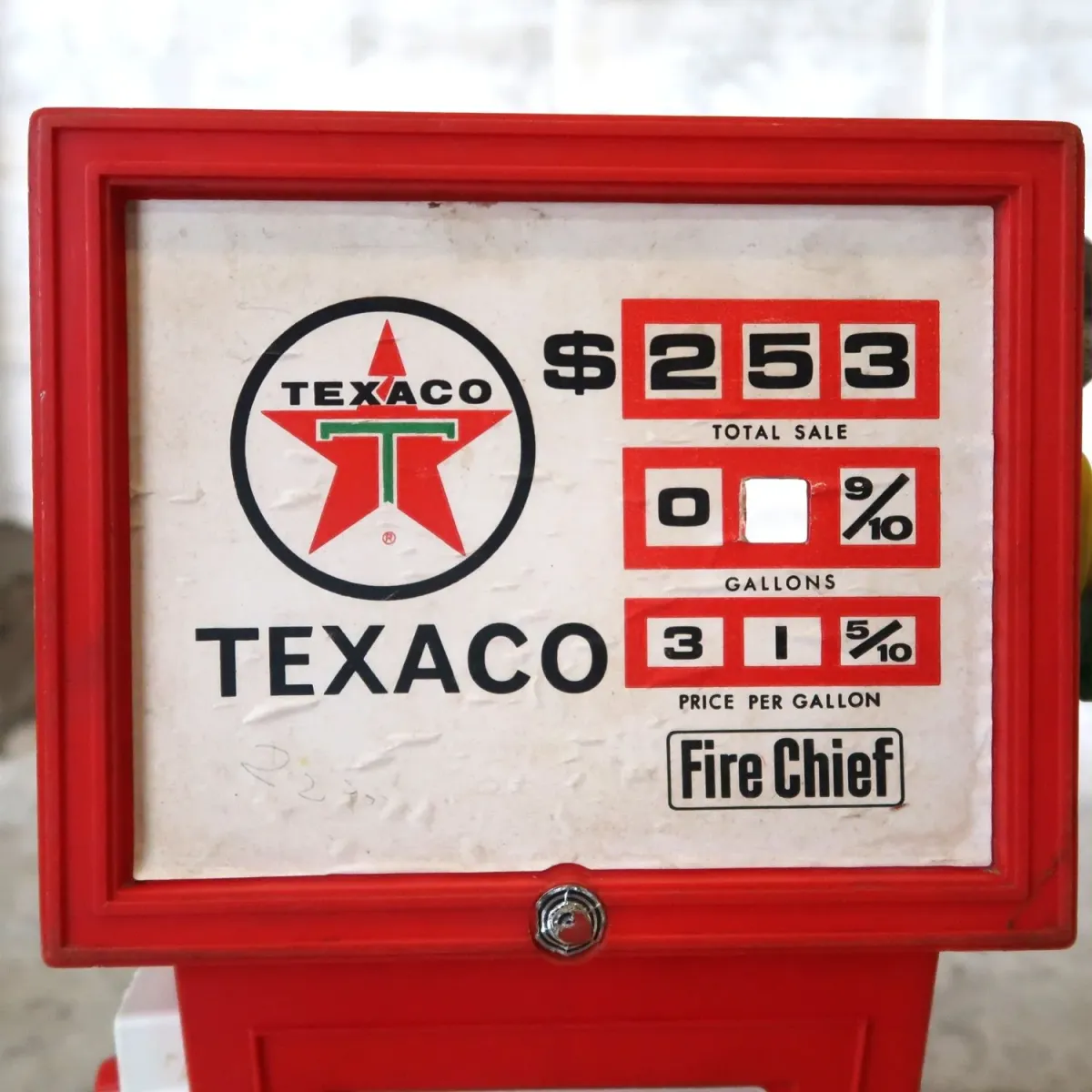 TEXACO ビンテージ ガスポンプ トイ Fire Chief