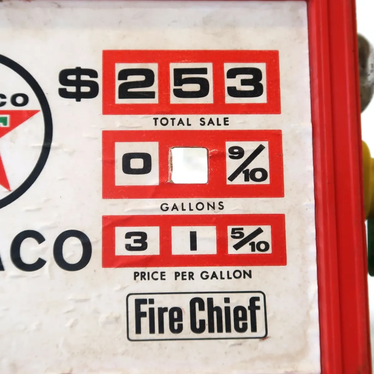 TEXACO ビンテージ ガスポンプ トイ Fire Chief