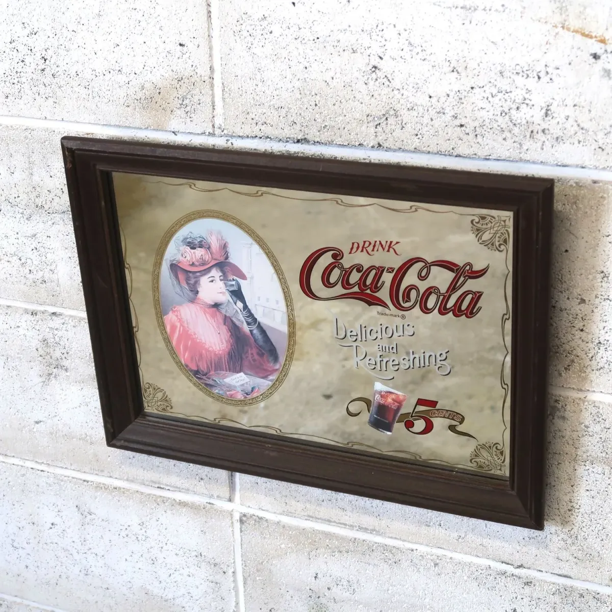 Coca Cola ビンテージ パブミラー