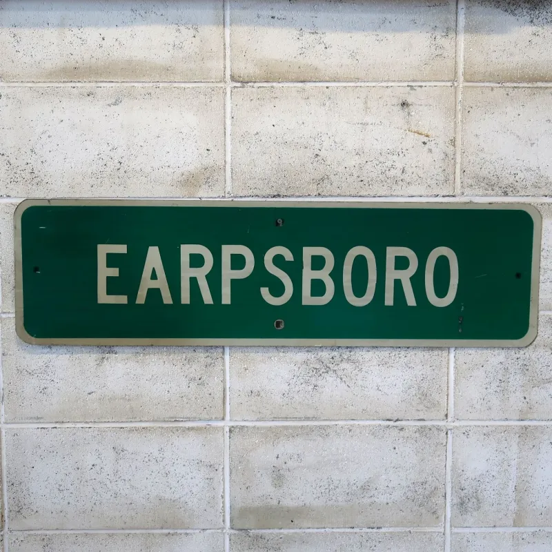 EARPSBORO ビンテージ ストリートサイン