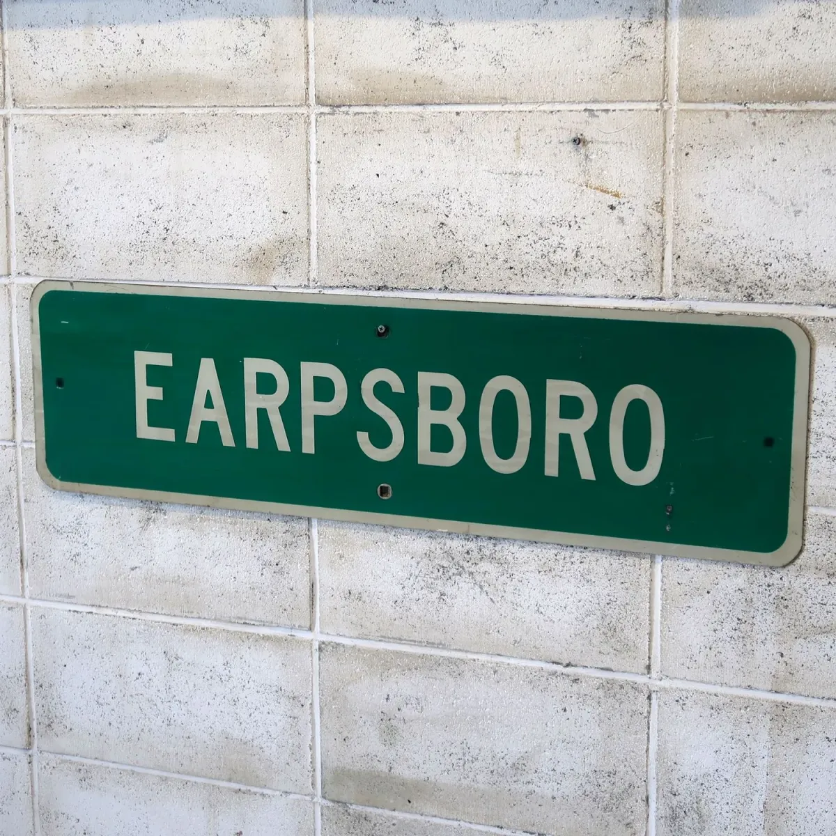 EARPSBORO ビンテージ ストリートサイン