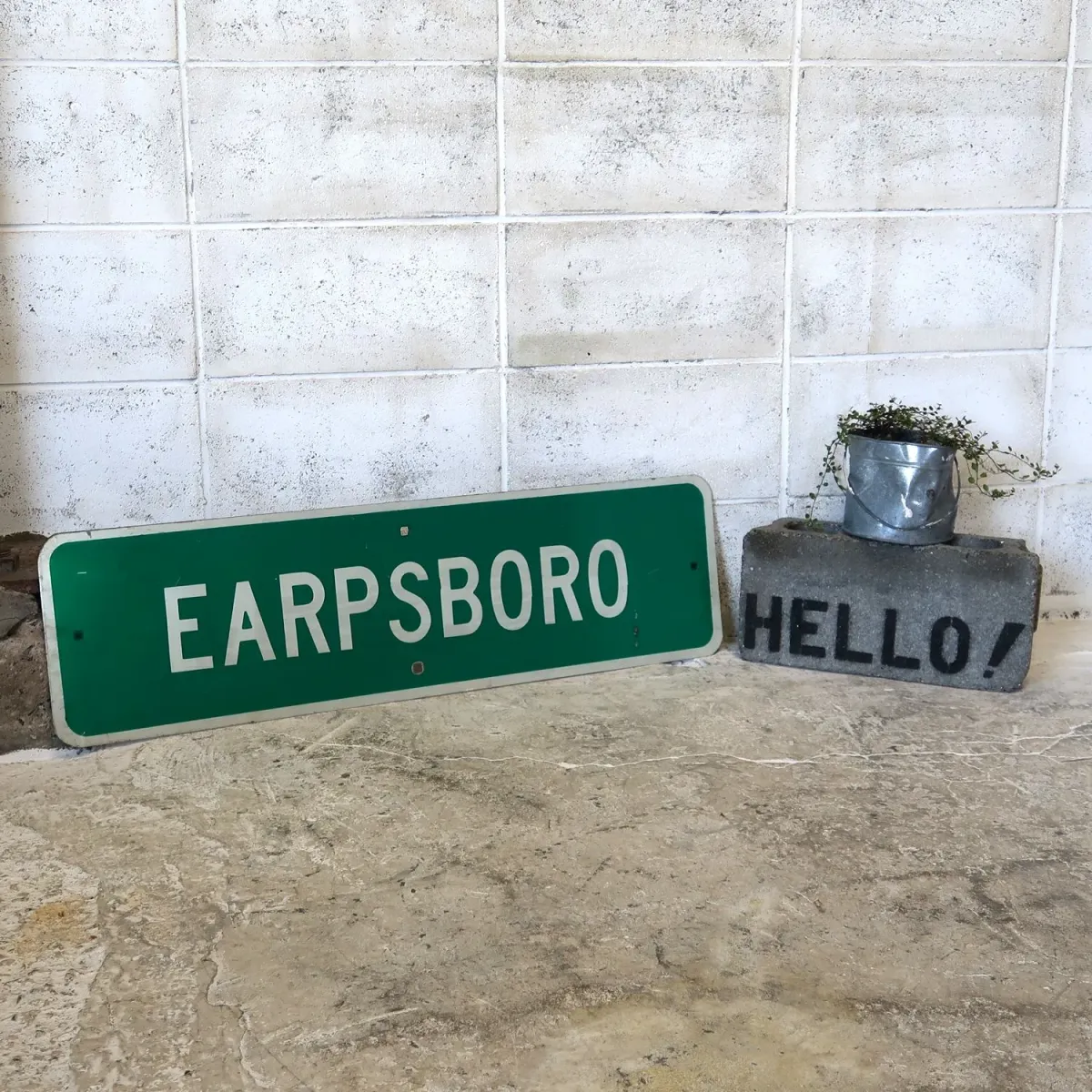 EARPSBORO ビンテージ ストリートサイン