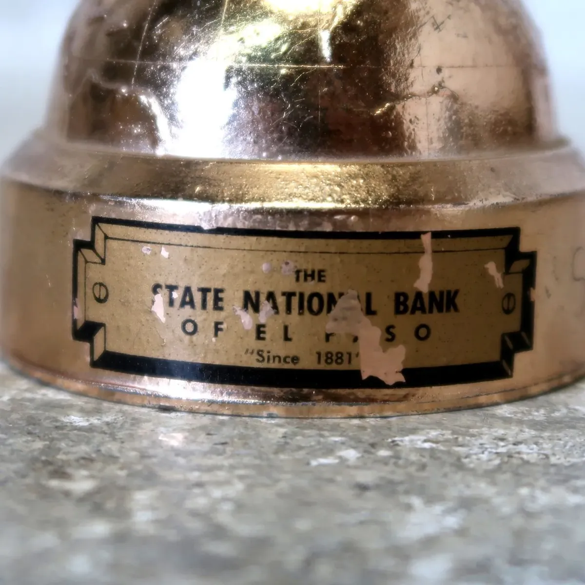 STATE NATIONAL BANK ビンテージ ロケット貯金箱