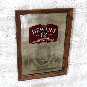 DEWAR'S ビンテージ パブミラー