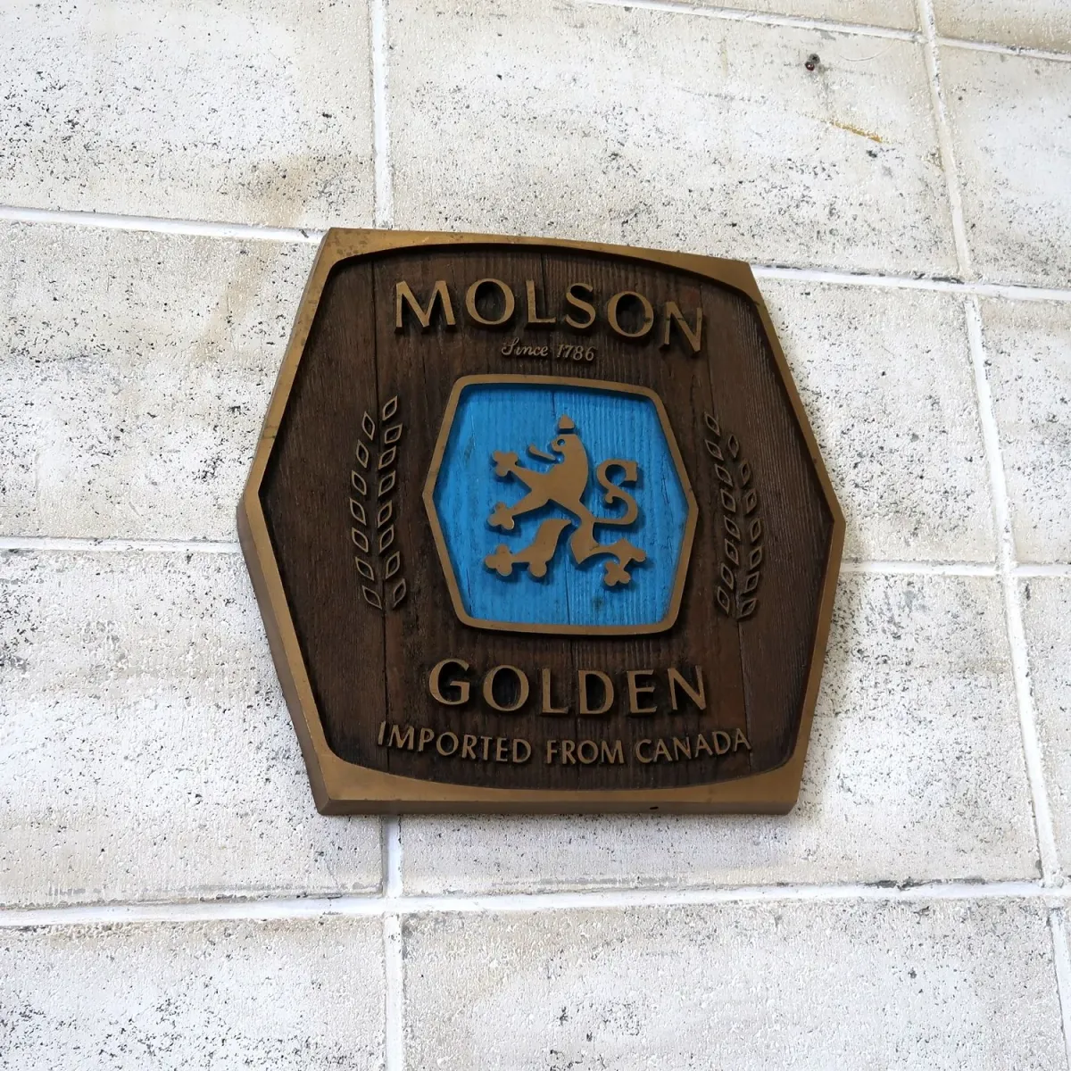 MOLSON GOLDEN ビンテージ ウォールサイン