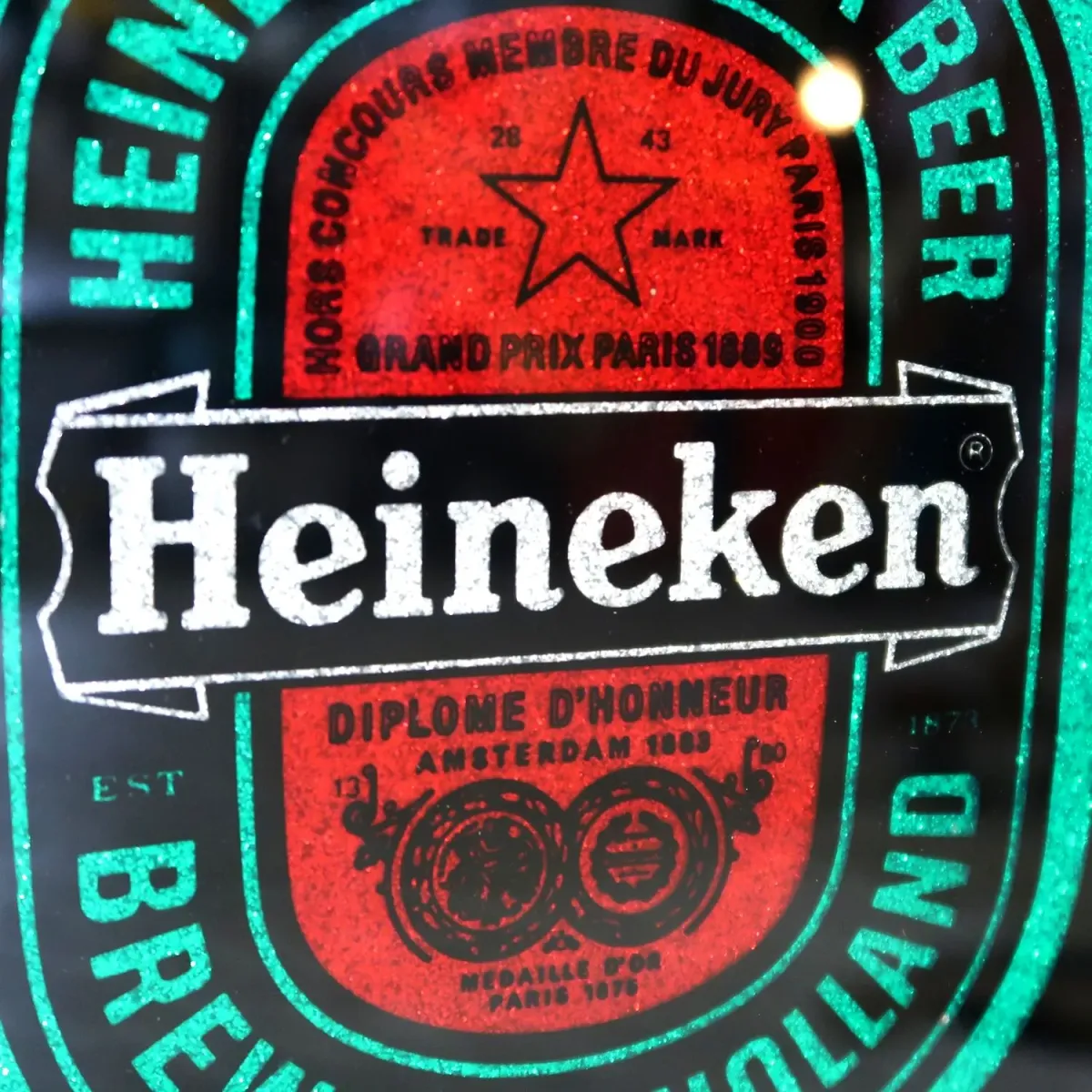 Heineken ビンテージ パブミラー