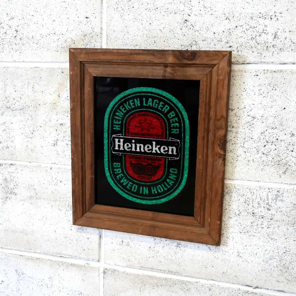 Heineken ビンテージ パブミラー