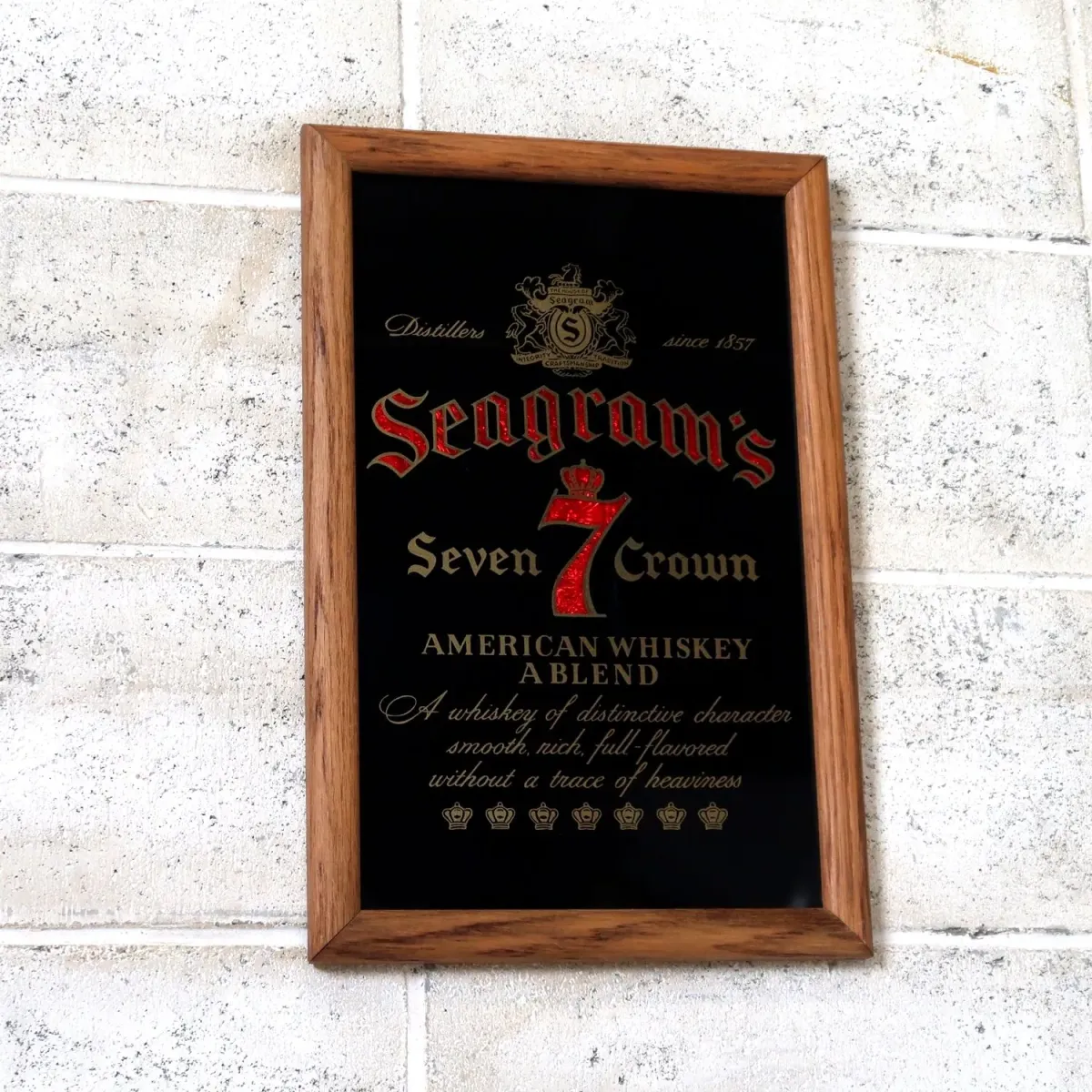 Seagram's ビンテージ パブミラー